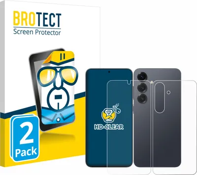 Produktbild von 2x Für Samsung Galaxy S25 Plus (Display+Rückseite) Schutzfolie BROTECT Displayschutz Display Schutz Folie Klar Transparent