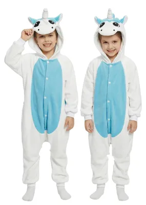 Immagine prodotto di Pigiama Onesie Kigurumi Costume travestimento Unicorno Bianco Bambini 125 - 135cm