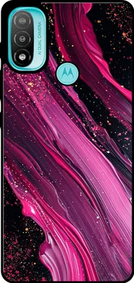 Produktbild von Smartphonica Telefon Fall geeignet für Motorola Moto E20 mit Marmor-Druck - TPU zurück Abdeckung Fall Marmor-Design - lila rosa