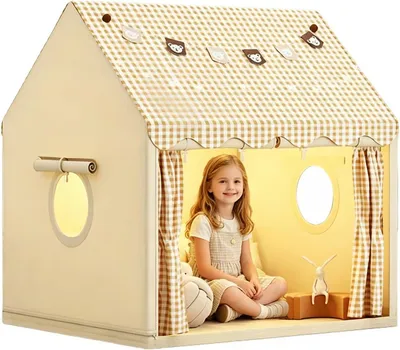 Productafbeelding van Kindertent 120x105x128 cm, prinsessentent, met ramen, voor peuters