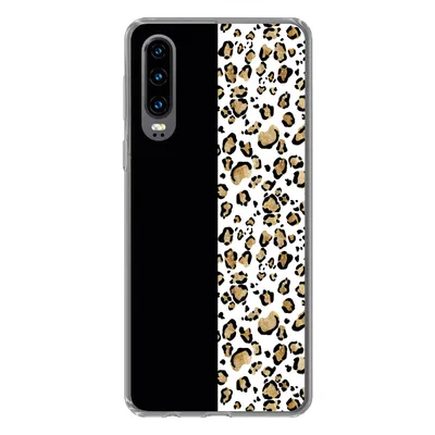 Produktbild von MuchoWow® Handyhülle Schutzhülle Hülle für Huawei P30 Panther Druck - Tiere - Aquarell Silikon Softcase Handy Hülle - Kartenbesitzer