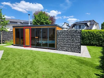 Produktbild von GardenandPools Saunový domček Saunová chata Vonkajší model sauny Horizont House 5M