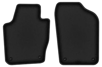 Imagen del producto de Alfombrillas delanteras de moqueta para Skoda Fabia III 2014- (hatchback/familiar) – 2 piezas, negras, a medida – Wielganizator DURBAN