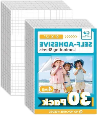 Obrázok produktu pre Samolepiaci laminovací papier na ochranu dokumentov – 30 kusov – priehľadný