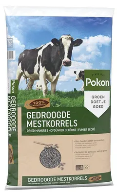 Productafbeelding van Pokon Gedroogde mestkorrels voor border, gazon en moestuin 20KG