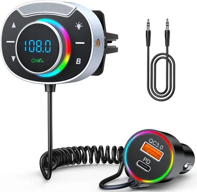 Produktbild von Bluetooth 5.3 FM Transmitter Auto mit PD30W & QC3.0