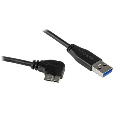 Produktbild von StarTech.com USB3AU2MRS, 2 m, USB A, Micro-USB B, USB 3.2 Gen 1 (3.1 Gen 1), 5 Gbit/s, Schwarz