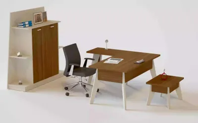 Produktbild von Eckschreibtisch Tisch Aktenschrank Couchtisch Schrank Möbel Büro 3tlg.