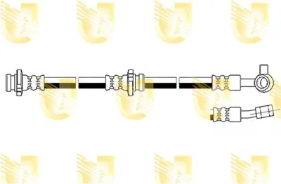 Produktbild von UNIGOM 378448 Bremsschlauch Vorne Rechts für NISSAN Qashqai / Qashqai +2 I (J10, NJ10)