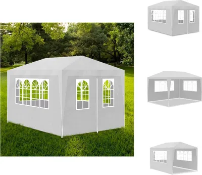 Obrázok produktu pre vidaXL Párty stan 3x4 m biely - Pavilóny a párty stany