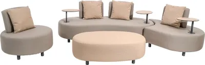 Produktbild von Lesli Living - Lounge-Sofa Calidad - Anthrazit - 212x89x78cm