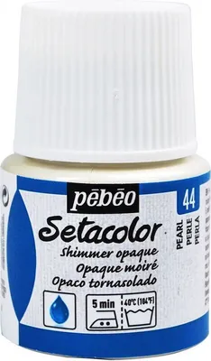 Zdjęcie produktu dla Setacolor kryjąca farba do tkanin z efektem metalicznym - perłowa - 45 ml