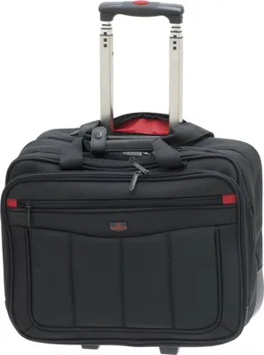 Produktbild von Arbeitstasche Trolley Handgepäck Laptoptrolley Schwarz 42 cm Davidts bei Bowatex