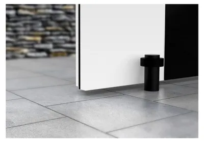 Produktbild von Türstopper aus Edelstahl AISI 304 in Schwarz für Haustüren