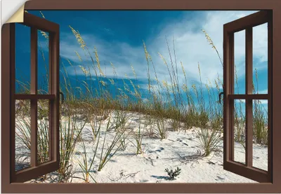 Produktbild von ARTland Wandbild, selbstklebend Sanddüne und Gräser, braun Größe: 70x50 cm
