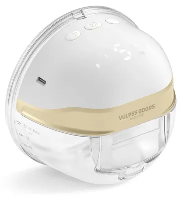 Immagine prodotto di Vulpes Goods Tiralatte elettrico portatile, con 4 modalità e 21 potenze, flangia da 19/21/24/28 mm, tiralatte, inclusi 30 sacchetti per la conservazione del latte materno
