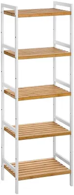 Produktbild von Regal mit 5 Fächern - 45 x 31,5 x 142 cm, multifunktionale Aufbewahrungslösung