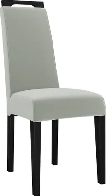 Produktbild von MIRJAN24 Polsterstuhl K79, Esszimmerstuhl aus Buchenholz, 59x45x100 cm, Stuhl (Holzfarbe: Schwarz, Stofffarbe: Magic Velvet 2240)