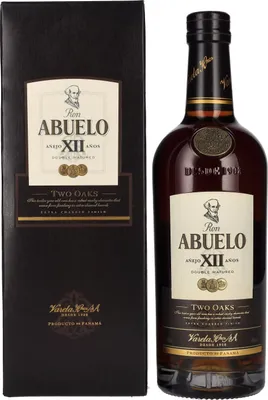 Produktbild von Ron Abuelo Añejo XII Años TWO OAKS Double Matured 40% Vol. 0,7l in Geschenkbox