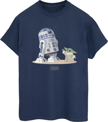 Produktbild von Star Wars - "The Mandalorian" T-Shirt für Damen BI45890 (XXL) (Marineblau)