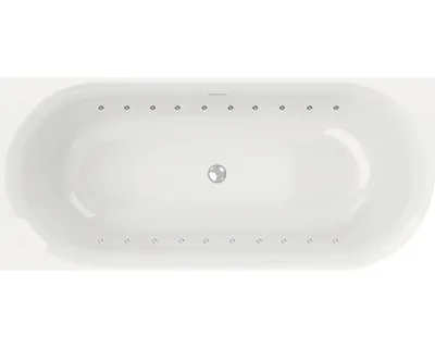 Produktbild von OTTOFOND Badewanne Afinar Corner 80 x 180 cm rechte Ecke abgerundet weiß glänzend mit Schürze 71340