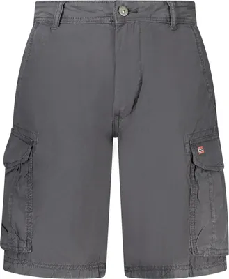 Produktbild von Herren Bermuda-Shorts Schwarz mit Stickerei und 6 Taschen