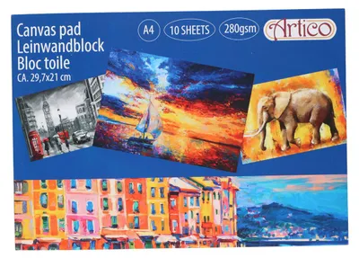 Image de Canvas Tekenblok A4 280gsm, 10 Vellen