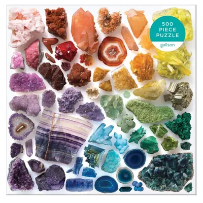 Produktbild von GALISON Quadratisches Puzzle Regenbogenkristalle 500 Teile