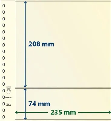 Produktbild von Lindner 802213P T-Blanko-Blätter - 10er-Packung