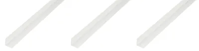 Obrázek produktu pro Alberts, profil pro okenní rámy, PVC, bílý, rozměry 25 x 25 x 1 mm, délka 1 metr