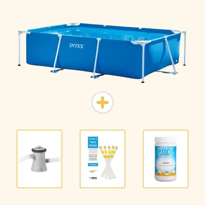 Immagine prodotto di Piscina fuori terra rettangolare - 260x160x65 cm - 4 pezzi - SCB73