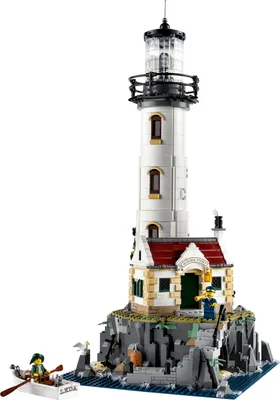 Produktbild von LEGO Ideas Motorisierter Leuchtturm, beleuchteter Modellbausatz für Erwachsene, Set mit Lichtern als Sammlerstück 21335