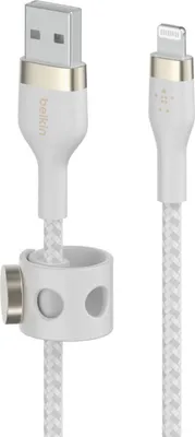 Produktbild von Belkin Flex Lightning/USB-A 2m mfi zetr., weiß     CAA010bt2MWH