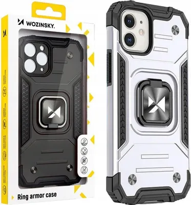 Immagine prodotto di Wozinsky Anello Armatura Custodia Iphone 14 Coperchio blindato Supporto magnetico Anello Blu