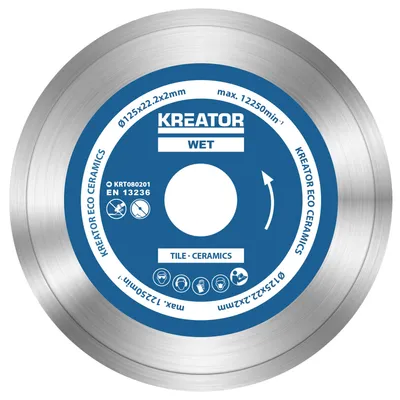 Immagine prodotto di Disco da taglio 3 pezzi diamantato ø 125 x 22,2 x 2 mm taglio a umido piastrelle in Vetroceramica - 125 mm