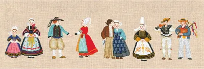 Obrázok produktu pre Vyšívacia súprava Le Bonheur des Dames Petit Point "The Bretons", počí