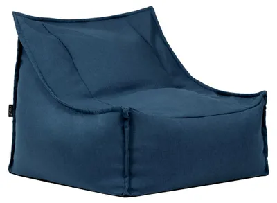 Produktbild von Alto Sitzsack für Erwachsene, Denimblau, Olefin Stoff für Innen- und Außenbereich, Großer Sitzsack mit Füllung, Bequemer Sessel für Garten, Terrasse, Lounge