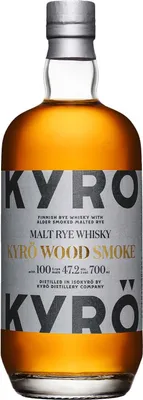 Produktbild von Kyrö Malt Wood Smoke Whisky + Box 700ml 47,2% Vol.