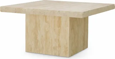 Produktbild von Casa Padrino Luxus Travertin Couchtisch Beige 65,5 cm - Travertin Wohnzimmer Möbel
