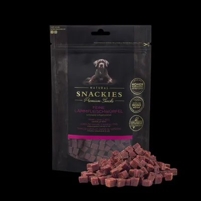 Produktbild von SNACKIES Feine Lammfleischwürfel 80 g