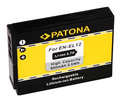 Produktbild von Akku für Nikon EN-EL12 CoolPix P300 S70 S710 S610 S610c S620 S630 S640 S6100 S8000 S8100 S9100
