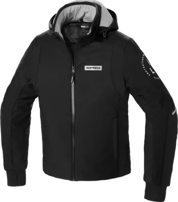 Produktbild von Spidi Armor H2Out Motorrad Hoodie Farbe: Schwarz/Weiß, Grösse: S