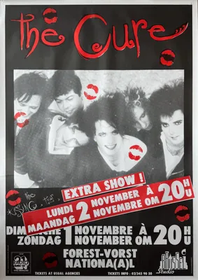 Obrázok produktu pre The Cure – Koncert v Belgicku, 1987 – Plagát – 70x100 cm