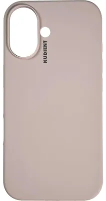 Produktbild von Nudient Base iPhone 16 – Silikon-Rückabdeckung – Stone Beige