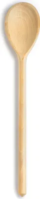Produktbild von Kochlöffel aus unbehandeltem Holz, ca. 30 cm, oval, schonend für Töpfe und Pfannen