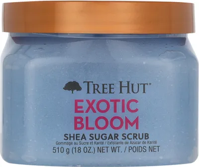 Produktbild von Tree Hut Exotic Bloom, Körperpeeling, Frauen, Jeder Hauttyp, Exfoliation, Auffrischend, Glättend, Topf, Sheabutter