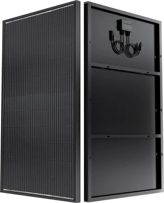 Produktbild von Solarpanel, monokristallines Material, leichtes Design, PET Schwarz Solar