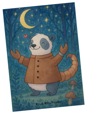 Produktbild von Mr. & Mrs. Panda Postkarte Skorpion Astrologie Design - Weiß - Geschenk, kunstkarte, Grußkarte, Sternzeichen, Geburtstagsgeschenk, Postkarten, Tierkreiszeichen