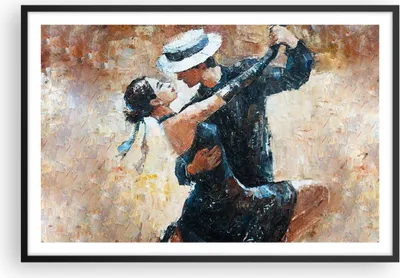 Produktbild von Gerahmtes Poster - Schwarzer Rahmen - tanzen sie - 91,5x61 cm - Wand Bild - Wanddeko - Wandbilder - Kunstposter - Wandposter - Bilderrahmen - Bilder - Kunstdruck - Wandbild - P2BAA91x61-3773