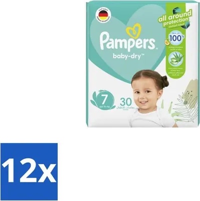 Produktbild von Pampers – Windeln – Active Baby Dry Größe 7 – 30 Windeln - Vorteilspack - 12 Stücke